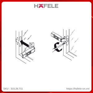Bản Lề Metalla SM 110º Trùm Nửa Hafele 315.26.711