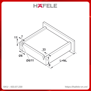 Ray Âm Ums25 300mm Hafefe 433.07.230