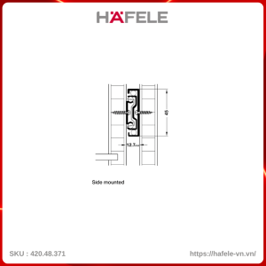 Ray Bi Giảm Chấn 300mm Hafele 420.48.371