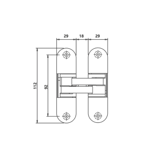 Bản Lề Âm Điều Chỉnh 2 Chiều Imundex 701.16.308