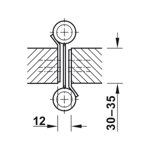 Bản Lề Bật 2 Chiều 125mm Hafele 927.97.060