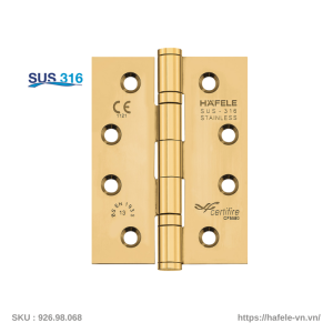 Bản Lề Lá 2 Vòng Bi 120Kg Hafele 926.98.068