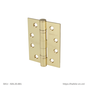 Bản Lề Lá 2 Vòng Bi 70Kg Màu Đồng Bóng Hafele 926.20.881
