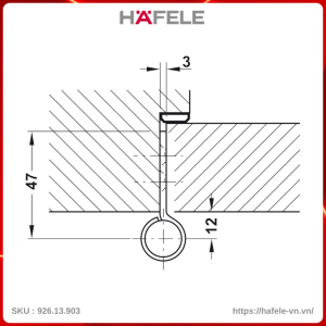 Bản Lề Lá Cờ 80Kg Hafele 926.13.903