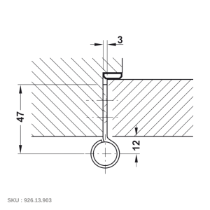 Bản Lề Lá Cờ 80Kg Hafele 926.13.903