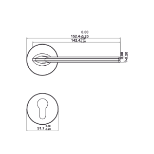 Bộ Khóa Tay Nắm Cửa DIY Set A Hafele 499.63.600