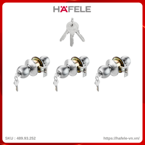 Bộ Khóa Tròn Có Chìa Chủ Hafele 489.93.252
