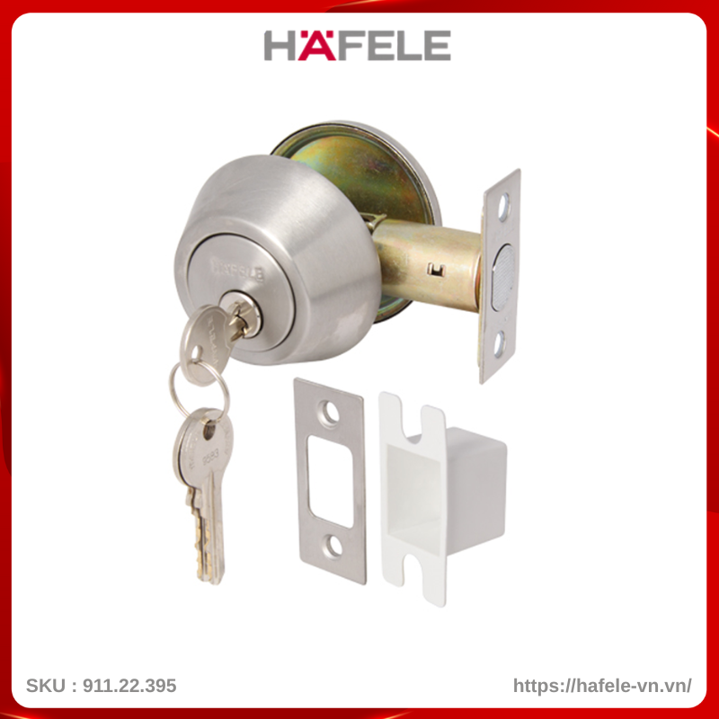 Khóa Cóc 1 Đầu Chìa 1 Đầu Vặn Loại Nhỏ Hafele 911.22.395