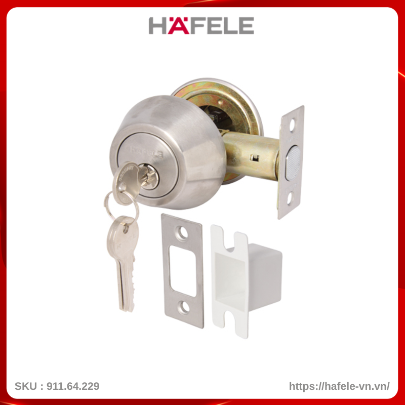 Khóa Cóc Inox 2 Đầu Chìa Loại Nhỏ Hafele 911.64.229