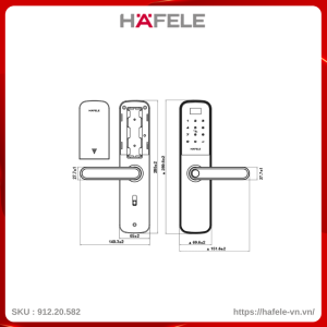 Khóa Điện Tử DL6100 Hafele 912.20.582