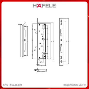 Khóa Điện Tử DL6600-SL Hafele 912.20.189
