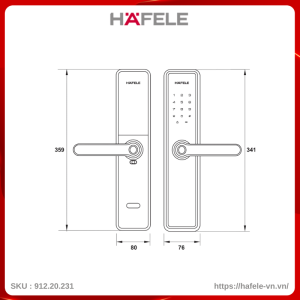 Khóa Điện Tử DL7600 Hafele 912.20.231
