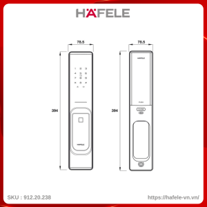Khóa Điện Tử DL7600 Hafele 912.20.238