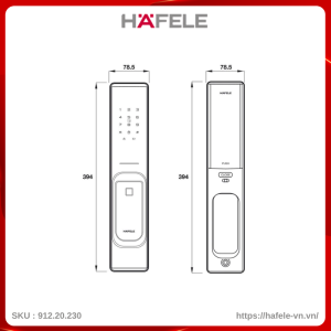 Khóa Điện Tử DL7600 Hafele 912.20.230