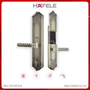 Khóa Điện Tử EL10K Màu Đồng Mờ Cổ Hafele 912.05.314