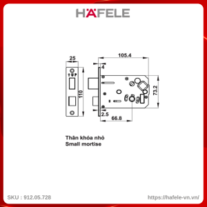 Khóa Điện Tử EL7500 Hafele 912.05.728