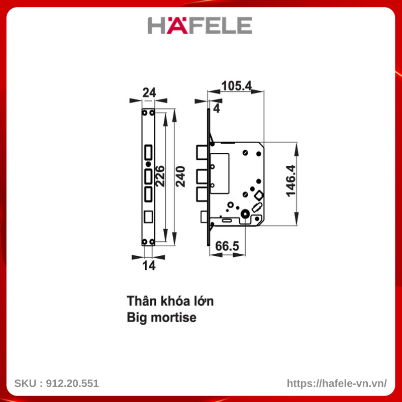 Khóa Điện Tử EL7500-TC Hafele 912.20.551