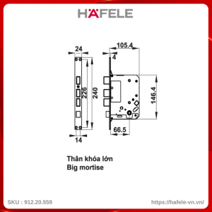 Khóa Điện Tử EL7500-TC Hafele 912.20.559