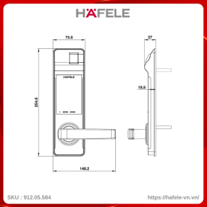 Khóa Điện Tử EL7700-TCS Hafele 912.05.584