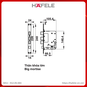 Khóa Điện Tử EL7700-TCS Hafele 912.05.584