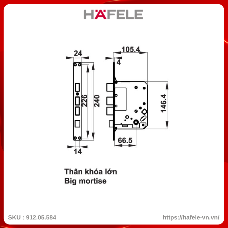 Khóa Điện Tử EL7700-TCS Hafele 912.05.584