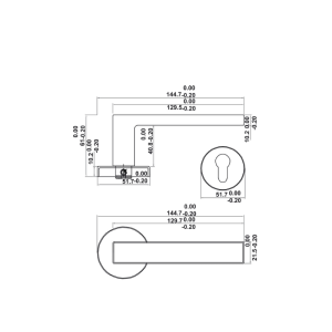 Khóa Phân Thể Hafele DIY Set E 499.63.639