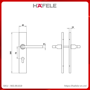 Khóa Tay Gạt Hafele 903.99.819