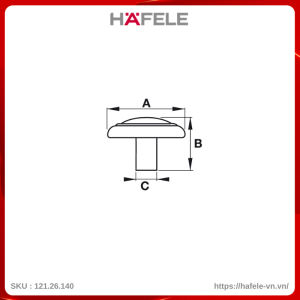 Quả Nắm Tủ Cổ Điển Hafele 121.26.140