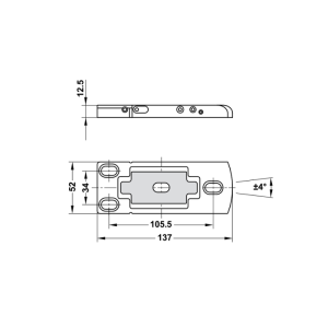 Bản Lề Dương Sàn 100Kg HPF100 Hafele 981.78.902