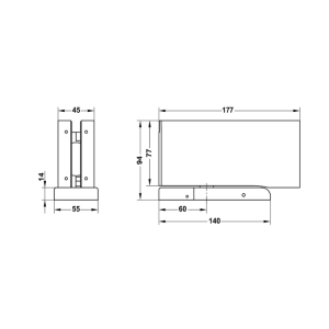 Bản Lề Dương Sàn 100Kg HPF100 Hafele 981.78.902