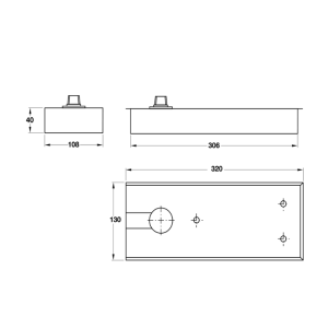 Bản Lề Sàn EN4 120Kg Hafele 932.79.040