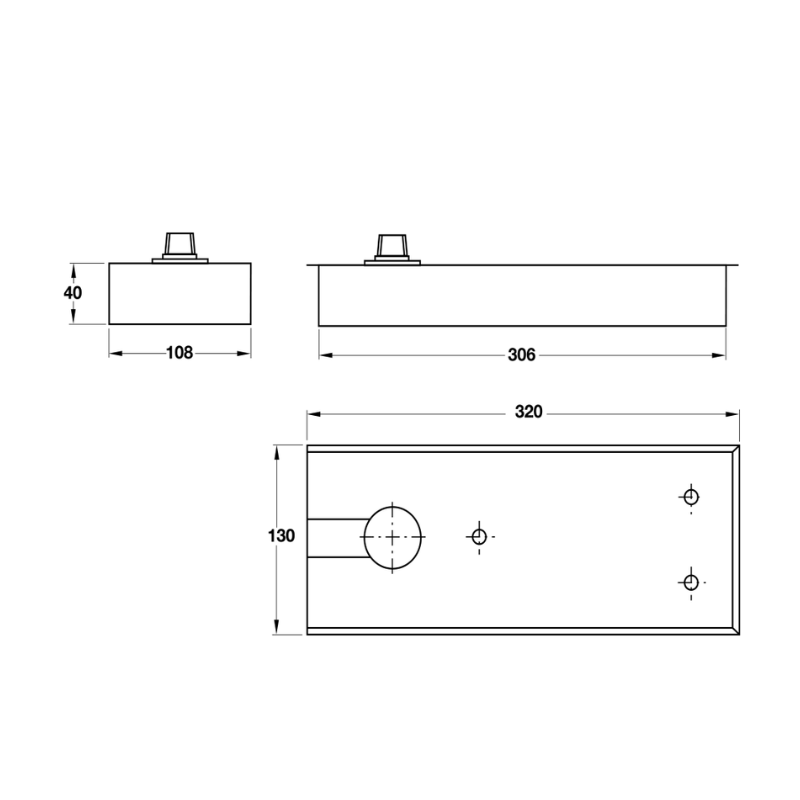 Bản Lề Sàn EN4 120Kg Hafele 932.79.040