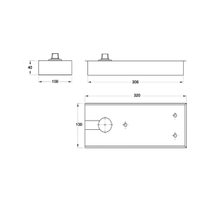 Bản Lề Sàn Tải Trọng 80Kg Hafele 932.79.020
