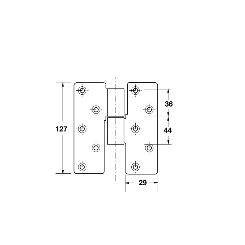 Bản Lề Trục Giữa Hafele 926.51.009