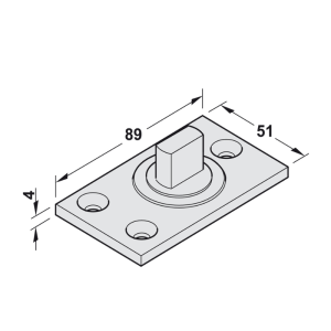 Bản Lề Trục Xoay < 250Kg Hafele 981.00.092