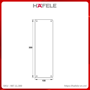 Bảng Đẩy Cửa PUSH Hafele 987.11.300