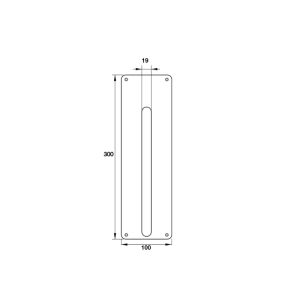 Bảng Kéo Cửa Pull Với Tay Nắm Hafele 987.11.203
