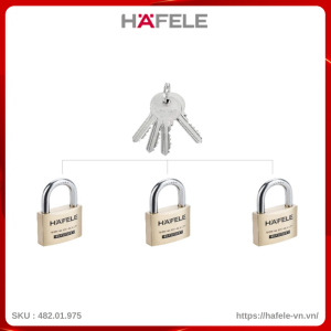 Bộ Khóa Treo 3 Ổ Hafele 482.01.975