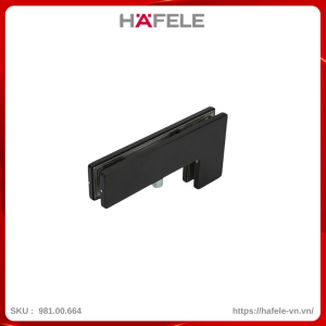 Kẹp Kính Chữ L Màu Đen 120Kg Hafele 981.00.664