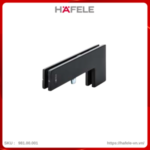 Kẹp Kính Chữ L Màu Đen Hafele 981.00.033