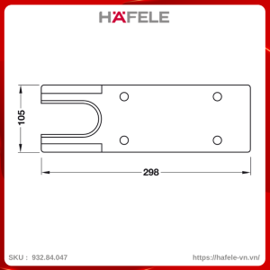 Nắp Che Bản Lề Sàn DCL41 Hafele 932.84.047