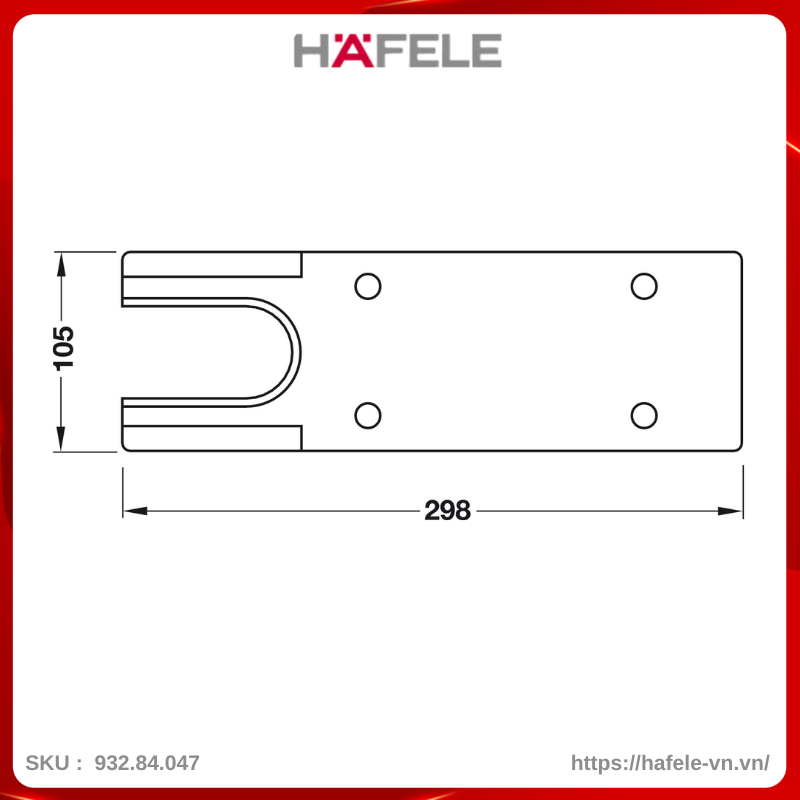 Nắp Che Bản Lề Sàn DCL41 Hafele 932.84.047