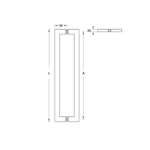 Tay Nắm Kéo Chữ H Dài 1.100mm Hafele 903.02.000