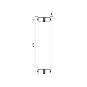 Tay Nắm Kéo chữ H Dài 800mm Hafele 903.08.502