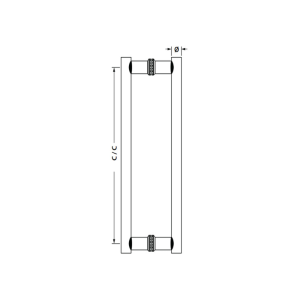 Tay Nắm Kéo Chữ H Dài 1200mm Hafele 903.08.506
