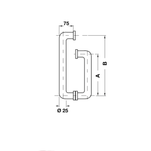 Tay Nắm Phòng Tắm Kính Hafele 903.04.153