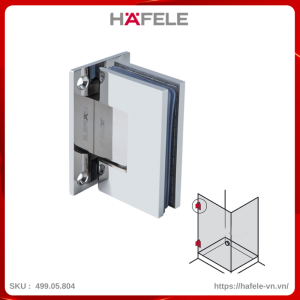 Bản Lề Cửa Phòng Tắm Kính 90° Hafele 499.05.804