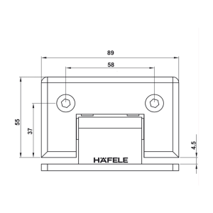 Bản Lề Kính - Tường 90º Hafele 499.05.850