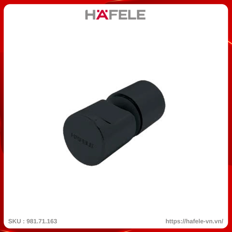 Tay Nắm Cho Cửa Kính Màu Đen Hafele 981.71.163