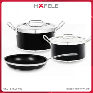 Bộ Nồi Chảo Màu Đen Hafele 531.08.043